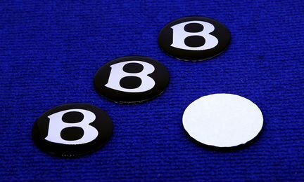 Комплект 3D наклеек колпачка диска Bentley 56,65м