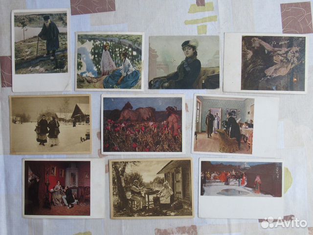 Открытки старые 1927-56 г.г. Третьяковская галерея