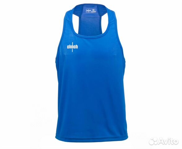 Майка боксерская Clinch Olimp, синяя/красная