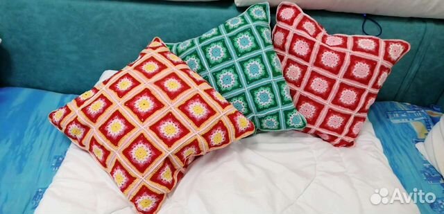 Подушечки -думочки, вязаные