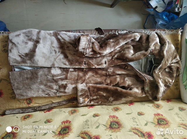 Шуба мутоновая с капюшоном