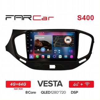 Штатная магнитола LADA Vesta FarCar S400 4G+64G