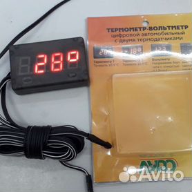 Термометр - вольтметр с двумя датчиками температур