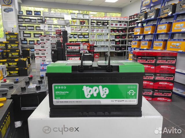 Аккумулятор 95Ач AGM Topla 850A start-stop гелевый
