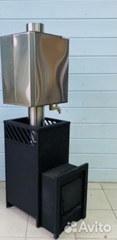 Печь для бани с баком
