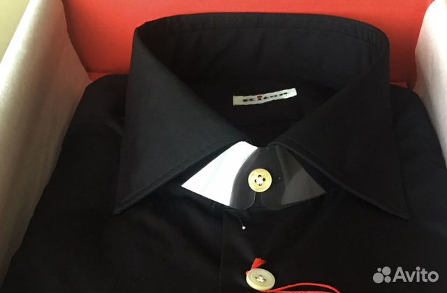 New. Kiton Napoli Shirt Cotton Black