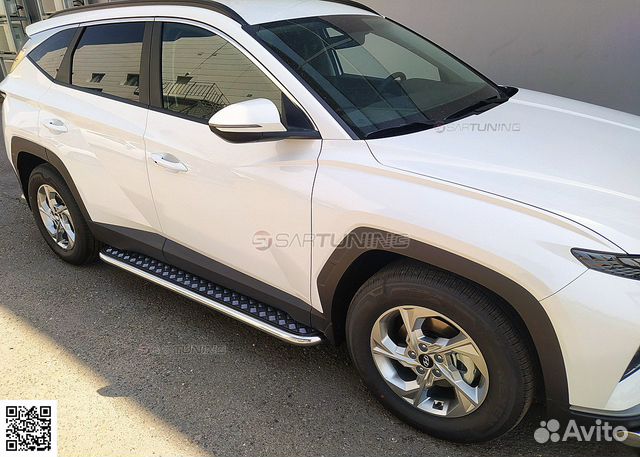 Пороги подножки Хендай Туксан Hyundai Tucson