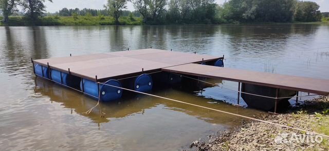 Причал, пирс, понтон под плавдом, баню