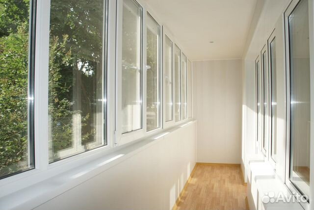 Лоджия окна остекление