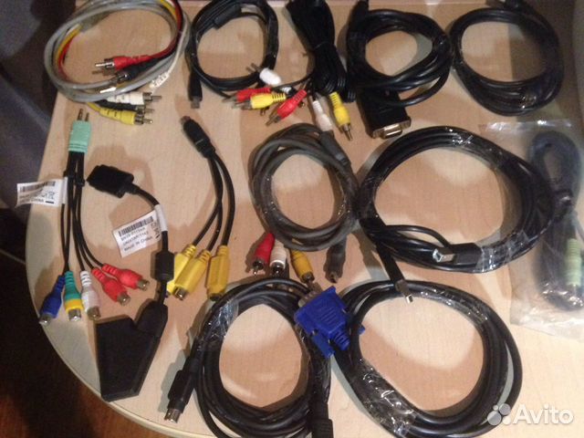 Кабеля компьютера,видео,аудио,монитора и тд