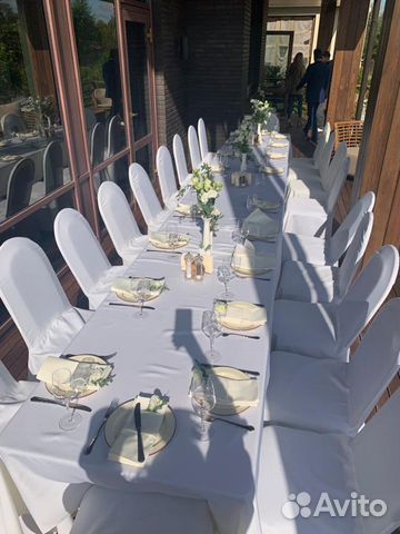 Аренда чехлов на стулья скатертей