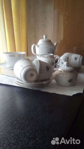 Сервиз из чешского фарфора с позолотой, клеймо MZ