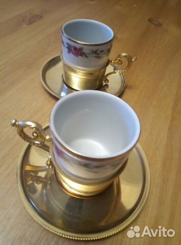 Чашка с блюдцем кофейная гдр