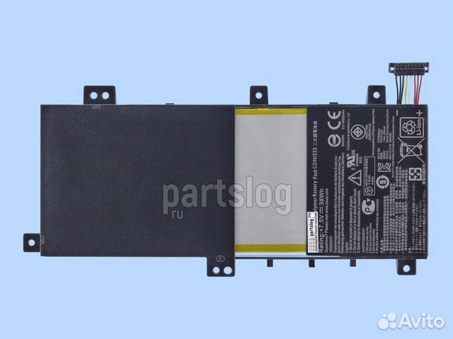 Аккумулятор для Asus C21N1333 7.5V 4900mAh 38Wh