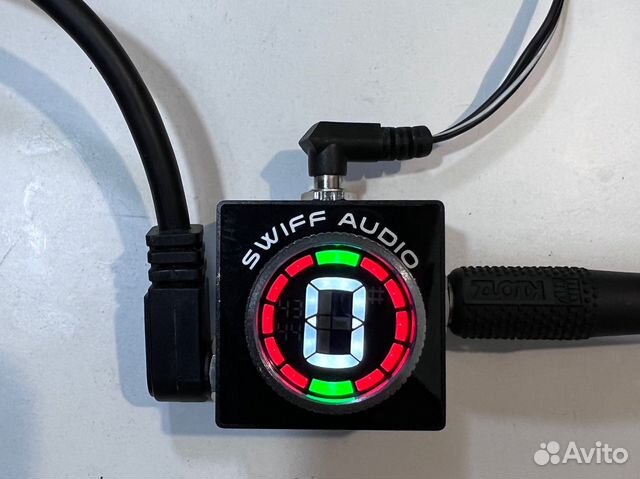 Тюнер мини педаль (гитара, бас, укулеле)