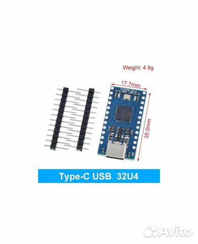 Arduino Pro Micro (ATmega32U4 5v) USB Type-C QMK