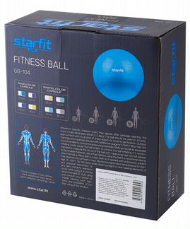 Фитбол starfit Core GB-104 антивзрыв, 900 гр