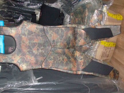 Гидрокостюм камуфляж мокрый для П/о -5/7мм