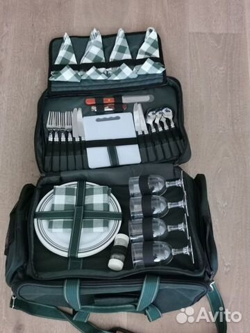 Пикниковый набор heng feng 30 предм 4 персон новый