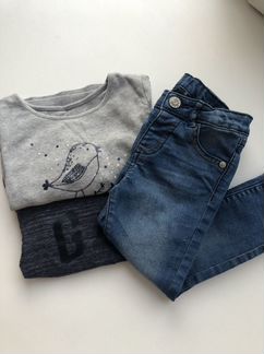 Кофта, джинсы для девочки Gap