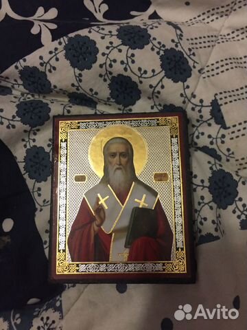 Икона святой Дионисий меняю на шоколадку