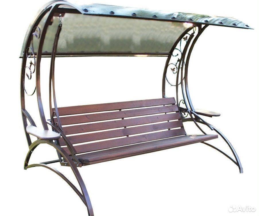 Садовые качели картинки из металла