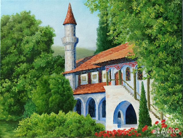Картина Ханский дворец - масло, холст, 30 на 40 см