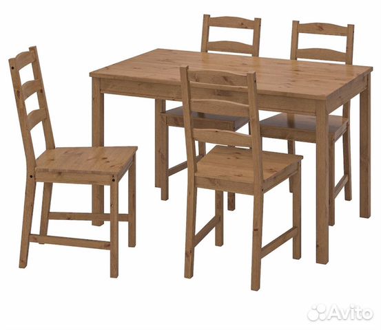 Икеа стол и 4 стула сосна