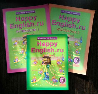 Happy English учебник, рабочие тетради, диск
