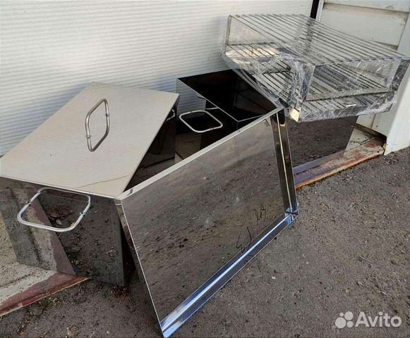 Коптильня горячего копчения 1,5-2мм из нержавейки