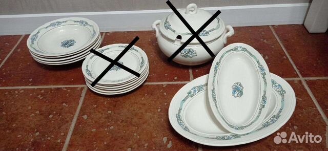 Набор столовой советской посуды зик (Конаково)