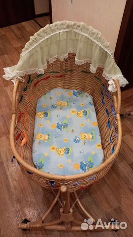 Люлька колыбель плетеная