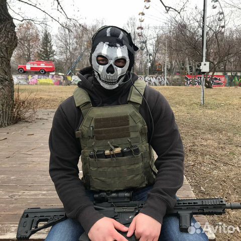 Маска Гоуста из Call of Duty купить в Краснодаре | Хобби и отдых | Авито