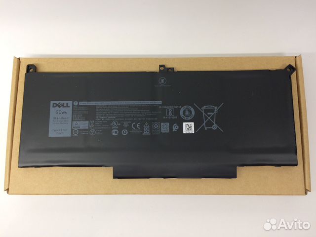 Аккумулятор F3YGT для Dell 12-7290, 14-7480