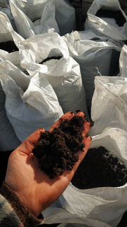 Чернозем навоз земля грунт песок щебень в мешках