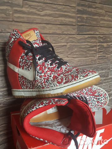 Nike Dunk Womens High Sport Red/Sail