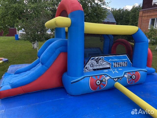 Батут паравозик