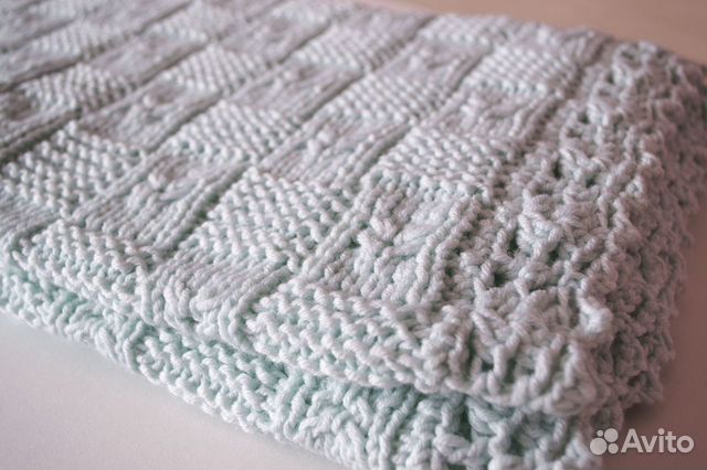 Плед детский вязаный