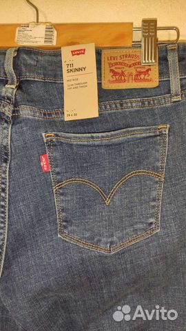 Джинсы levis 711 skinny. W29 L30