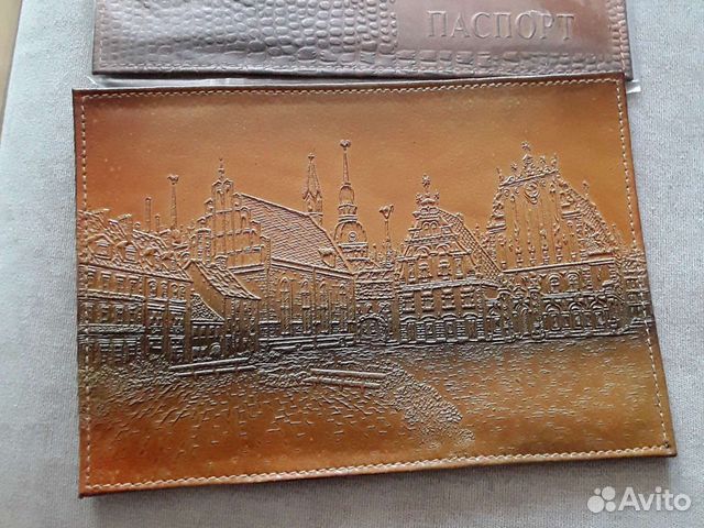 Обложка на паспорт натуральная кожа