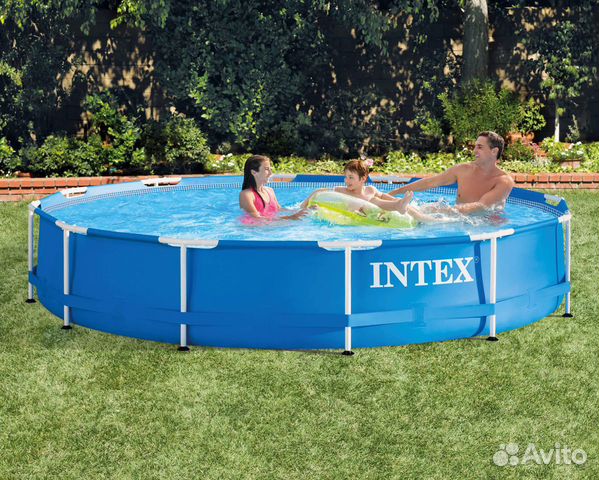 Бассейн каркасный intex 366x76см, насос с фильтром