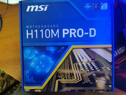 Msi h110m pro-d+i3 6100