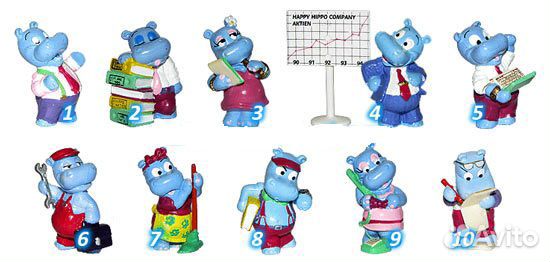 Киндер Бегемоты в офисе 1994