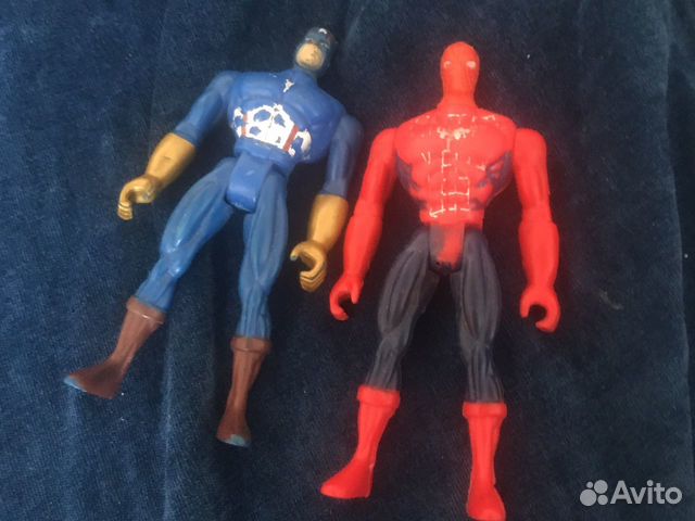 Солдатики капитан америка и человек паук