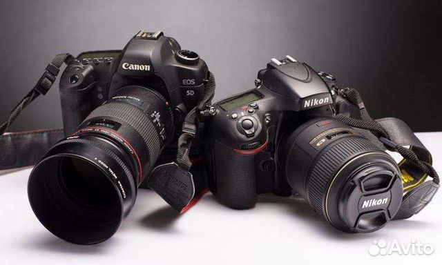 Фотоаппараты в ассортименте