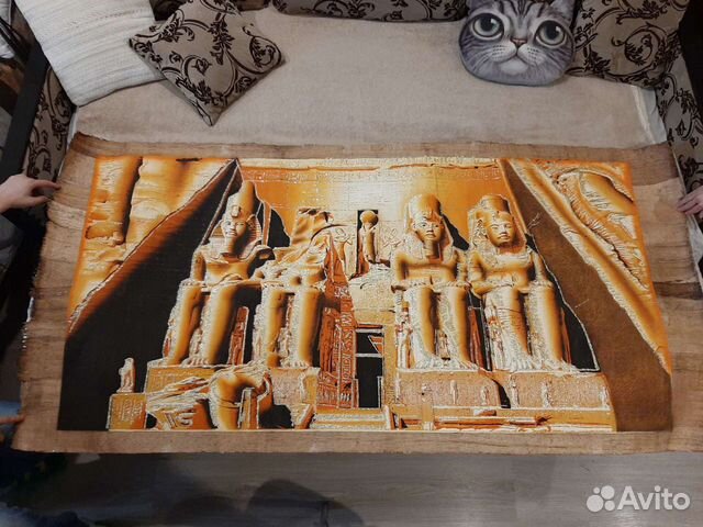 Картина Египетский Абу Симбел на папирусной бумаге