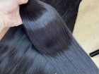 Натуральные волосы черные 60 см