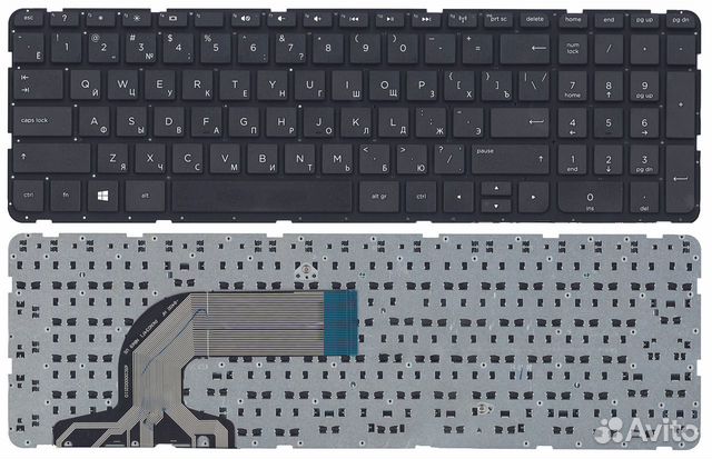 Клавиатура для ноутбука HP Pavilion 15-e черная