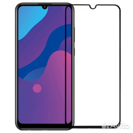 Защитное стекло для Honor 9A (MOA-LX9N) П/П черное