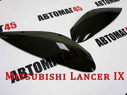 Реснички на фары Mitsubishi Lancer 9 2003-2009г
